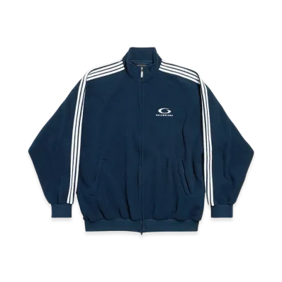 BALENCIAGA Loop Sports Icon Zip-up Jacket "Navy/White"