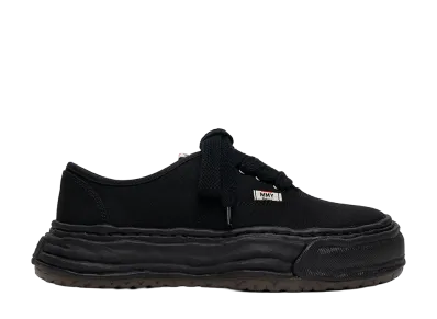 Maison MIHARA YASUHIRO BAKER 26 OG Sole Canvas Low-top Sneaker "Black/Black"