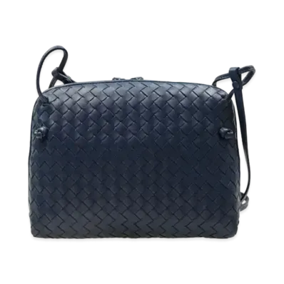 Bottega Veneta Lambskin Crossbody Bag "Blue"