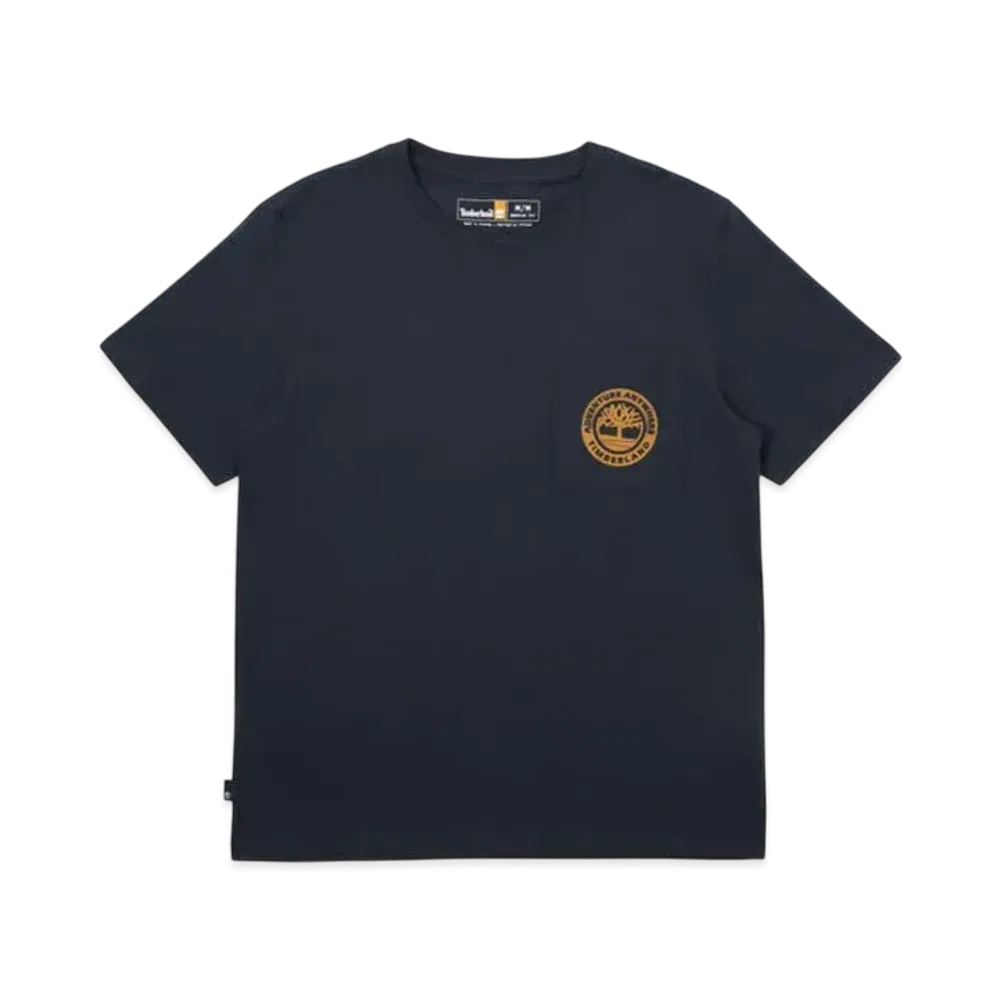 Timberland Men's Short Sleeve Graphic Pocket Tee "Dark Sapphire"