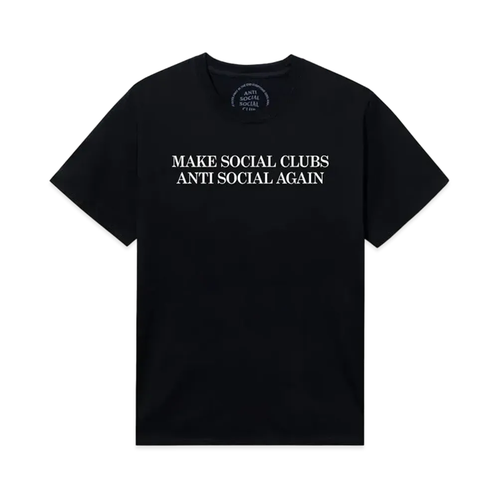 ANTI SOCIAL SOCIAL CLUB Double Hate Tee "Black"