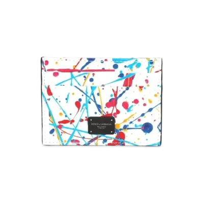 Dolce&Gabbana Card Holder Printed Calfskin Upper "Multicolor"