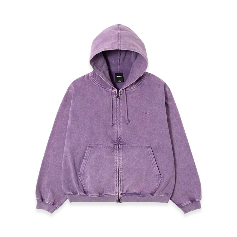 HUF WINTER 25 Eightynine Washed Full Zip Hoodie "Purple"