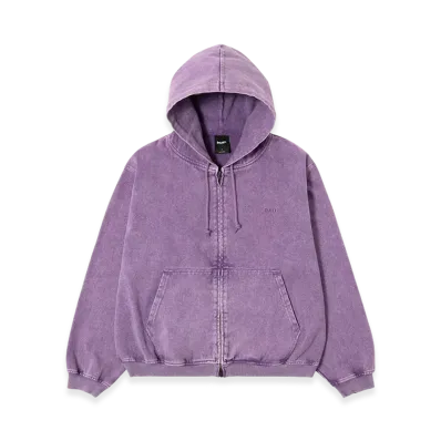 HUF WINTER 25 Eightynine Washed Full Zip Hoodie "Purple"