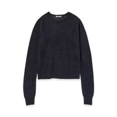 AURALEE Baby Suri Alpaca Sheer Knit P/O "Navy"