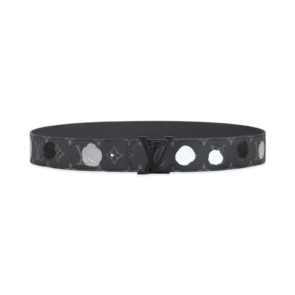 Louis Vuitton x Yayoi Kusama LV Initiales 40mm Reversible Belt Monogram Eclipse Painted Dots "Gris"