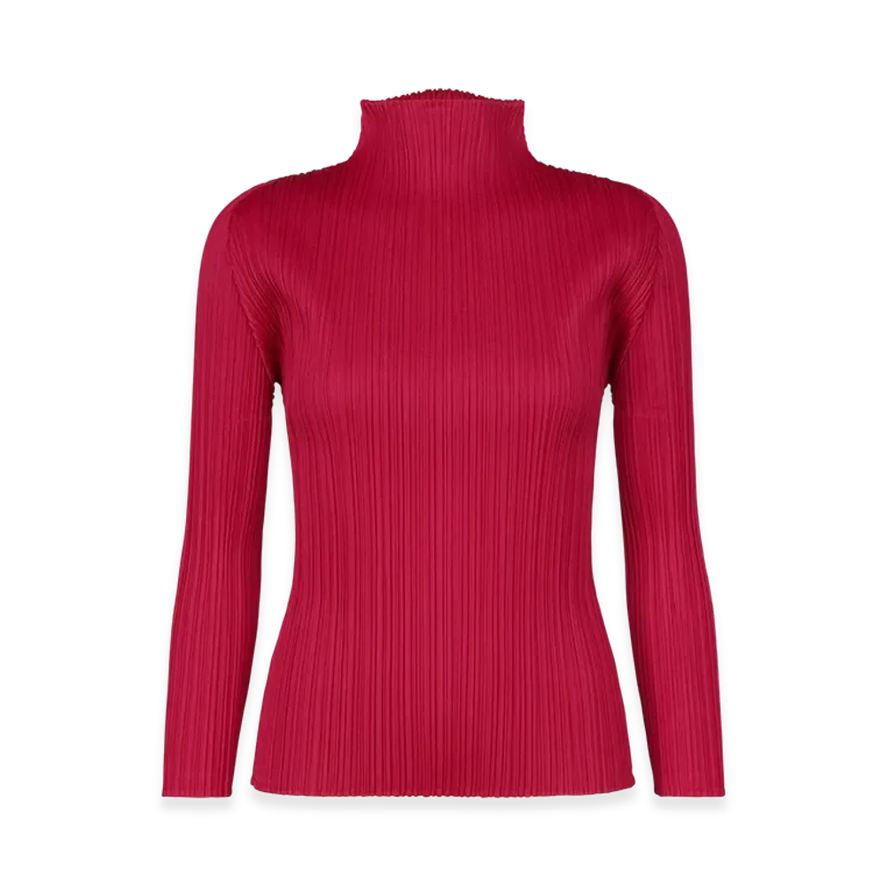 PLEATS PLEASE ISSEY MIYAKE New Colorful Basics 4 "Carmine"