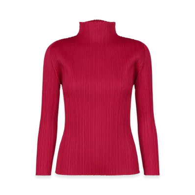 PLEATS PLEASE ISSEY MIYAKE New Colorful Basics 4 "Carmine"