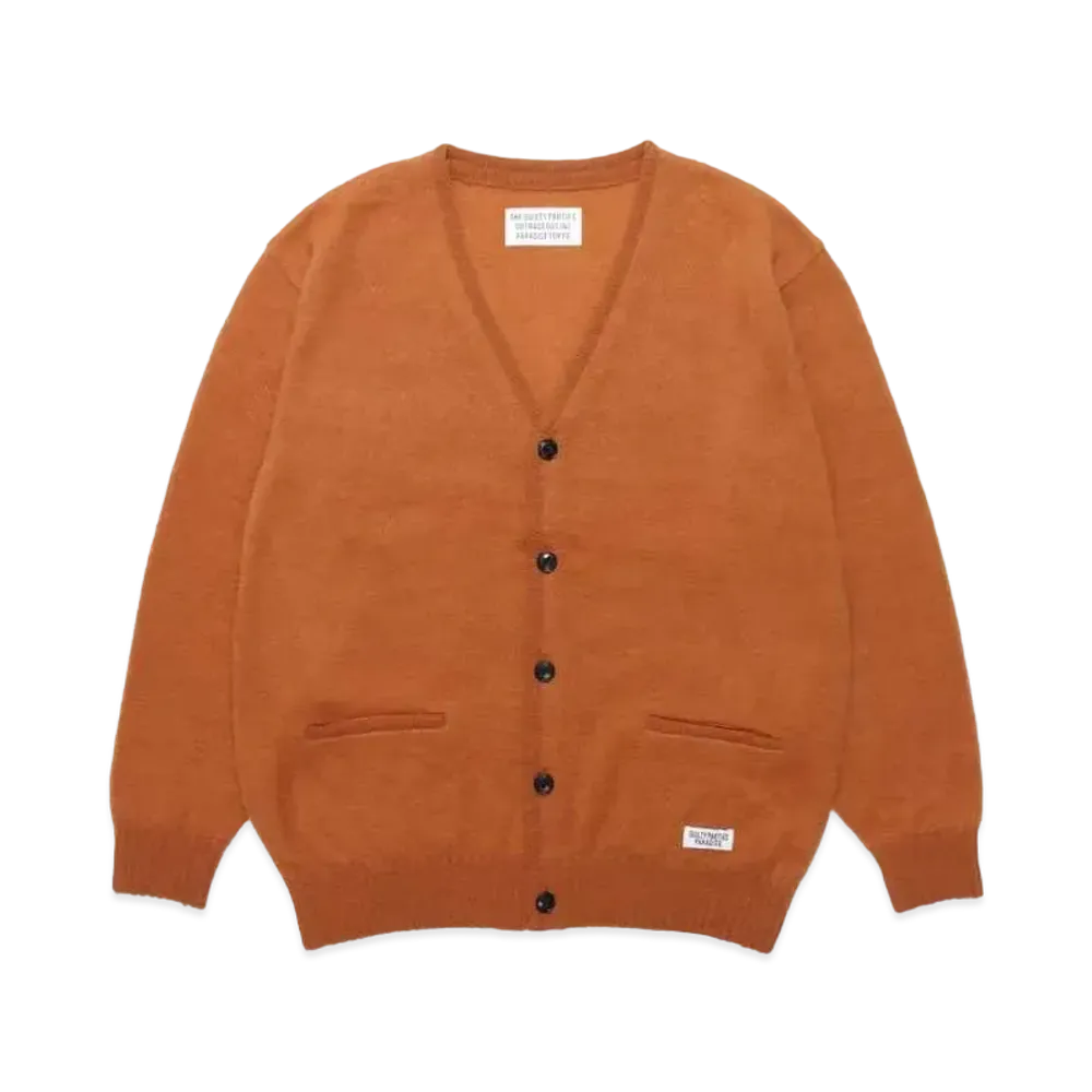 WACKO MARIA Mohair Knit Cardigan "Light Brown"