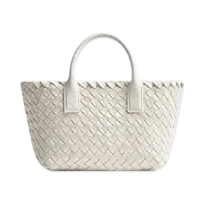 Bottega Veneta Mini Cabat "White"