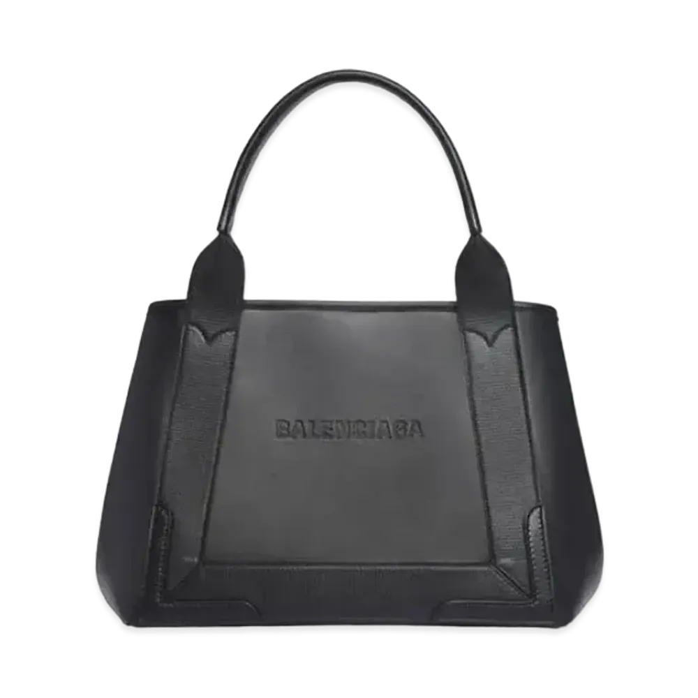 BALENCIAGA Navy Small Cabas "Black"