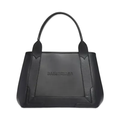 BALENCIAGA Navy Small Cabas "Black"