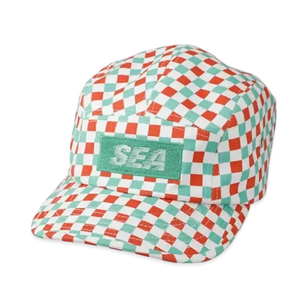 WIND AND SEA D.T.R.T Plaid Jet Cap "Nacho-Plaid"