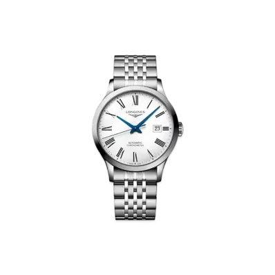 Longines Record Collection 40.00 mm "Matte White/Stainless Steel" L2.821.4.11.6