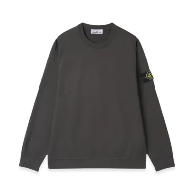 Stone Island 63750 Garment Dyed Gauzed Cotton Crewneck Sweatshirt - 22FW "Dark Grey"