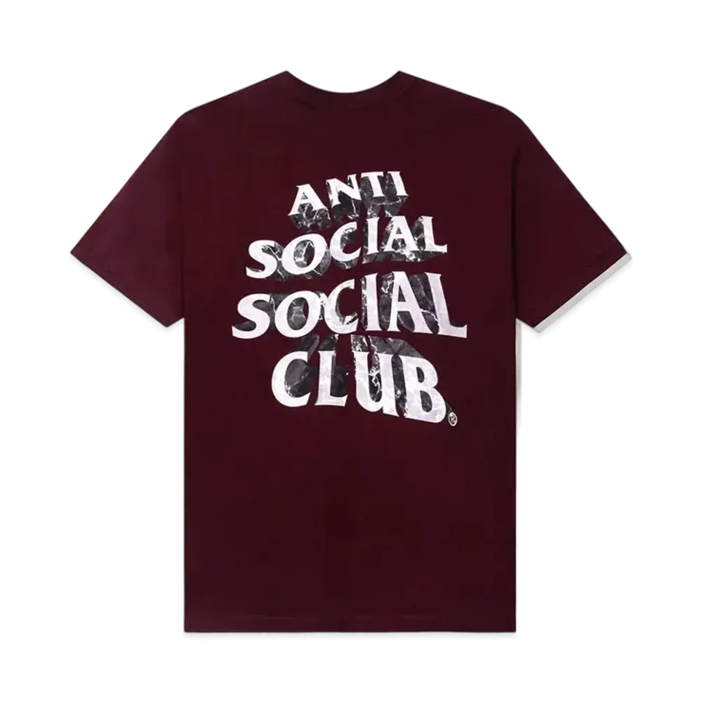 ANTI SOCIAL SOCIAL CLUB FA22 Phaneritic Burgandy Tee "Burgandy"