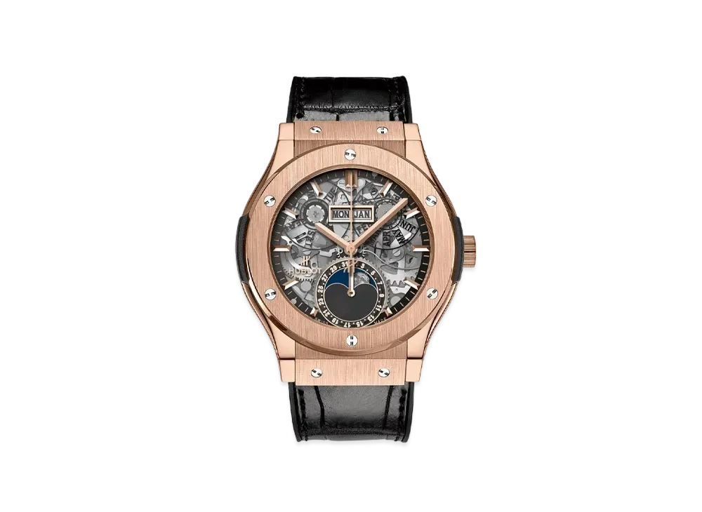 HUBLOT Classic Fusion Aerofusion Moonphase King Gold 42mm