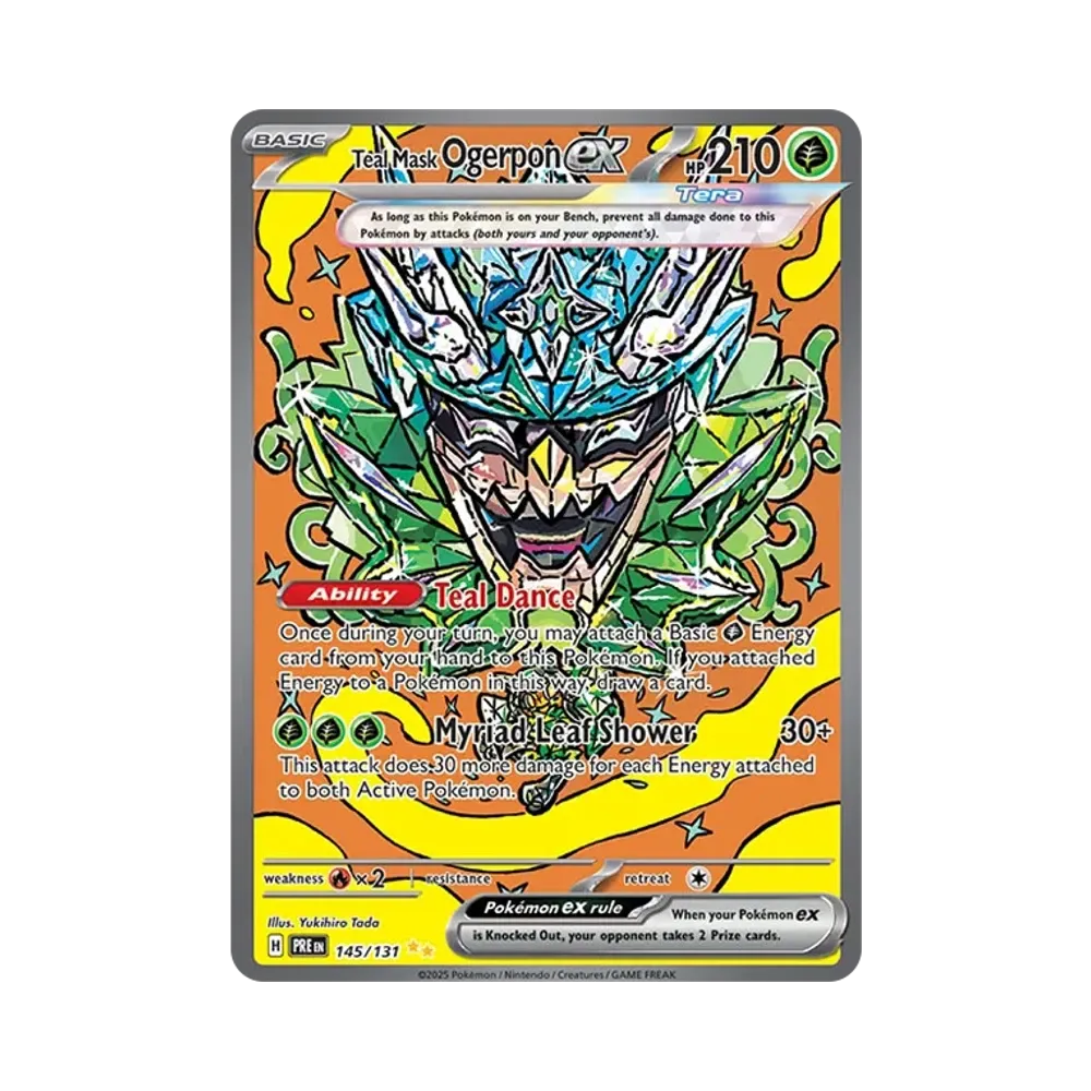 オーガポン みどりのめんex SIR [PRE EN 145/131]【英語版】(スカーレット&バイオレット「プリズマティックエボリューションズ」)