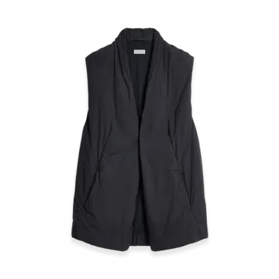 DRIES VAN NOTEN Overdyed Cotton Vest "Navy"