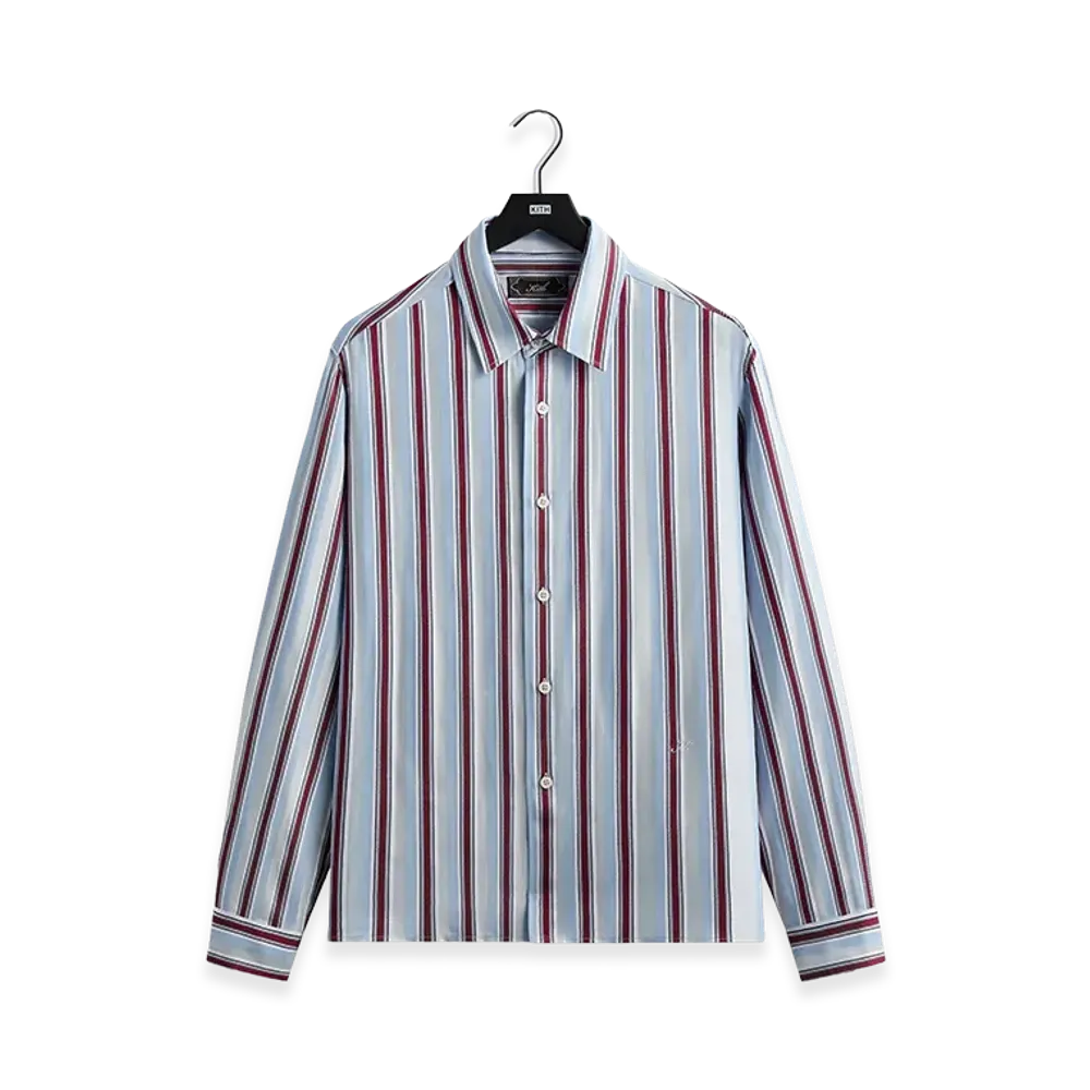 Kith Striped Jacquard Thompson Shirt "Tin"