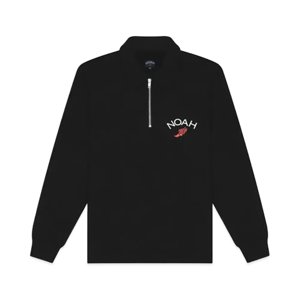 Noah QUARTER ZIP SWEATSHIRT "Black"