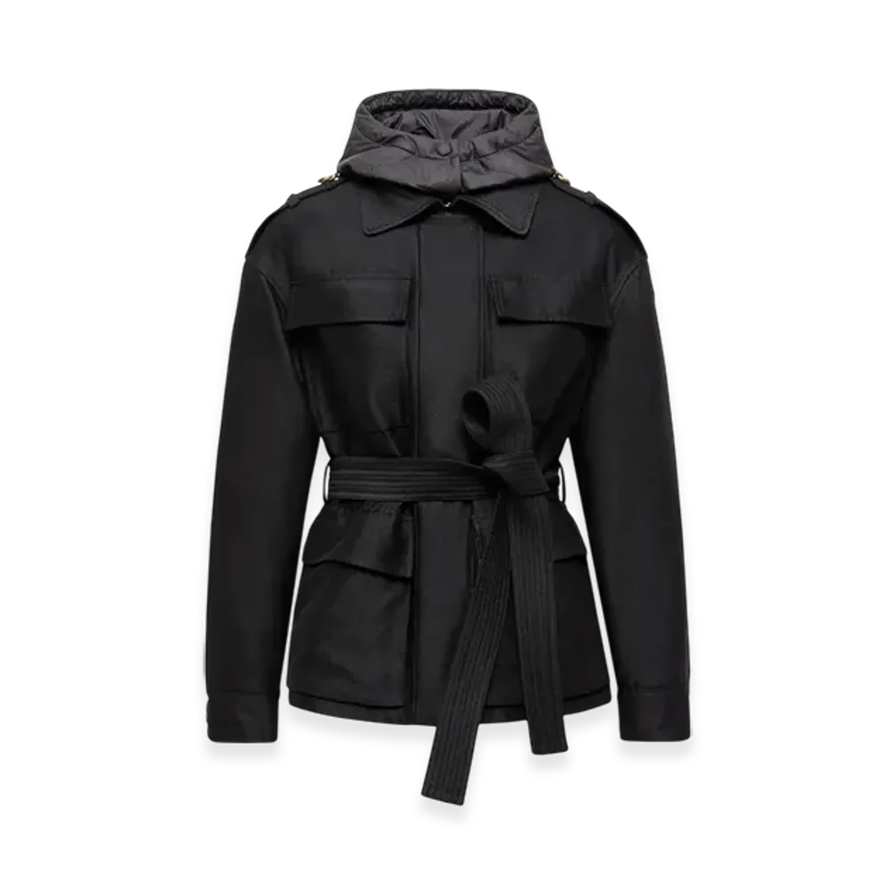 MONCLER Essalois Hooded Down Field Jacket "Black"