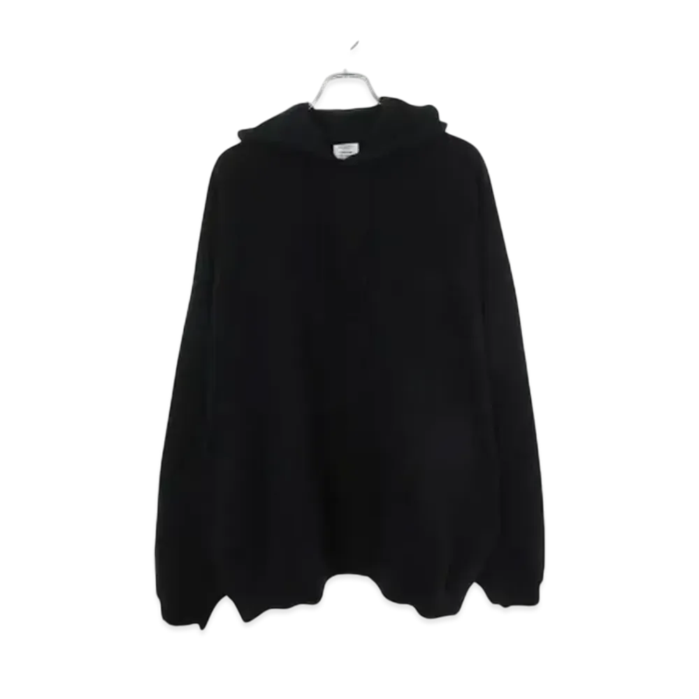 VETEMENTS Embroidered Tonal Logo Hoodie "Black" UA65HD100B
