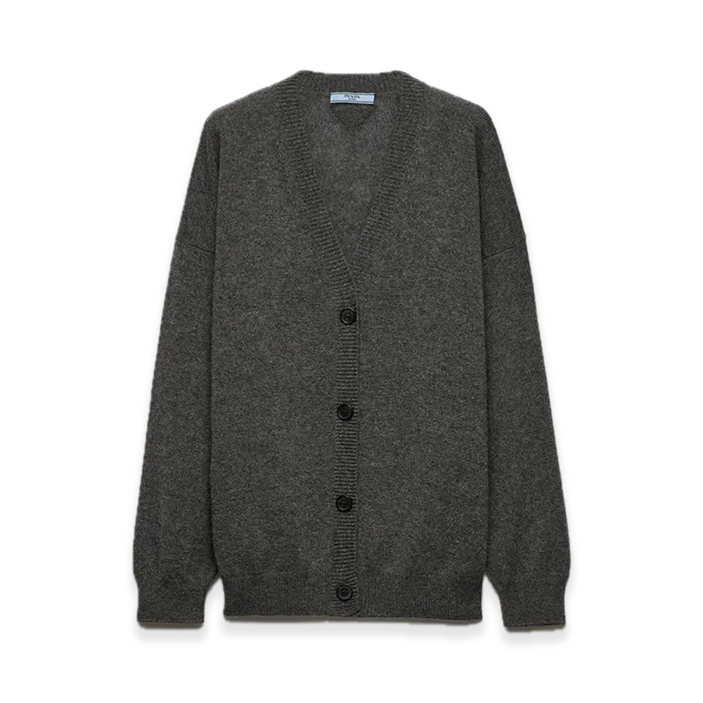 PRADA Cashmere Cardigan "Gray"