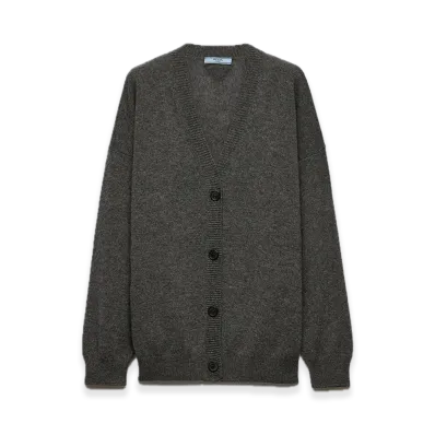 PRADA Cashmere Cardigan "Gray"