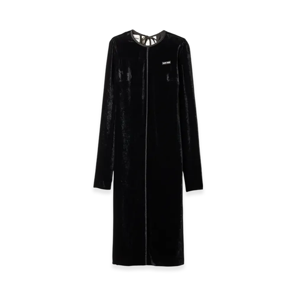 MIU MIU Women's Velvet Dress "Black"