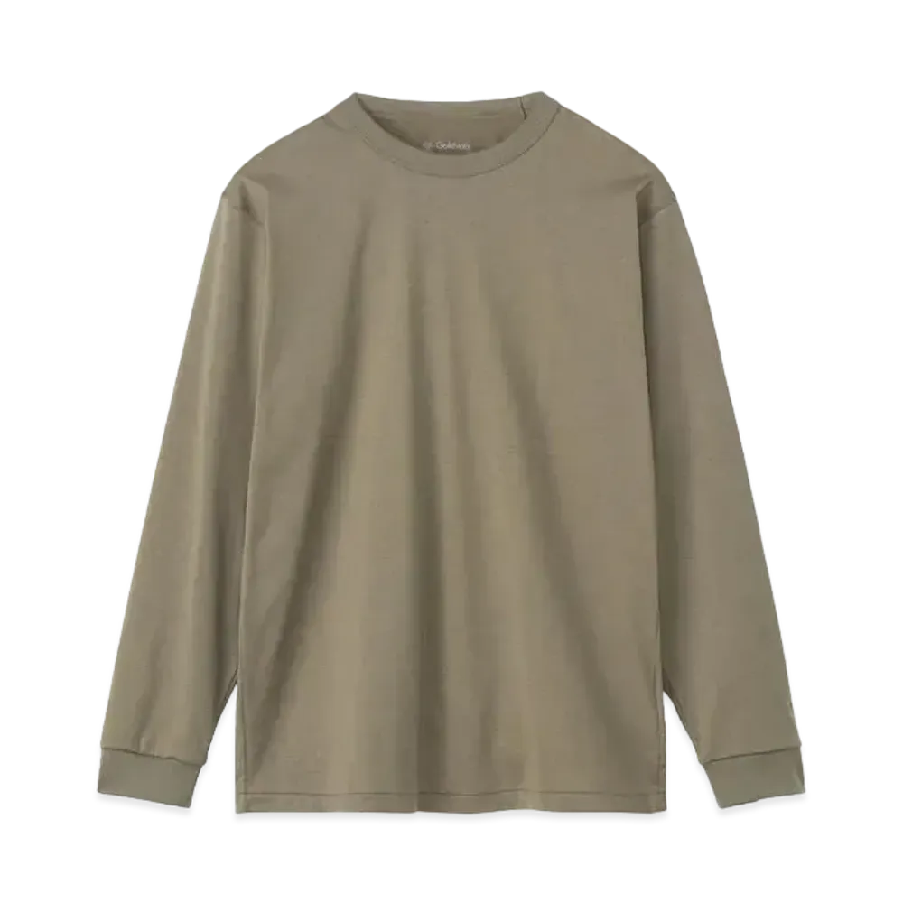 Goldwin Liopimum High Gauge P/J Long Sleeve T-Shirt (C3 Fit / Unisex) "Dusty Olive"