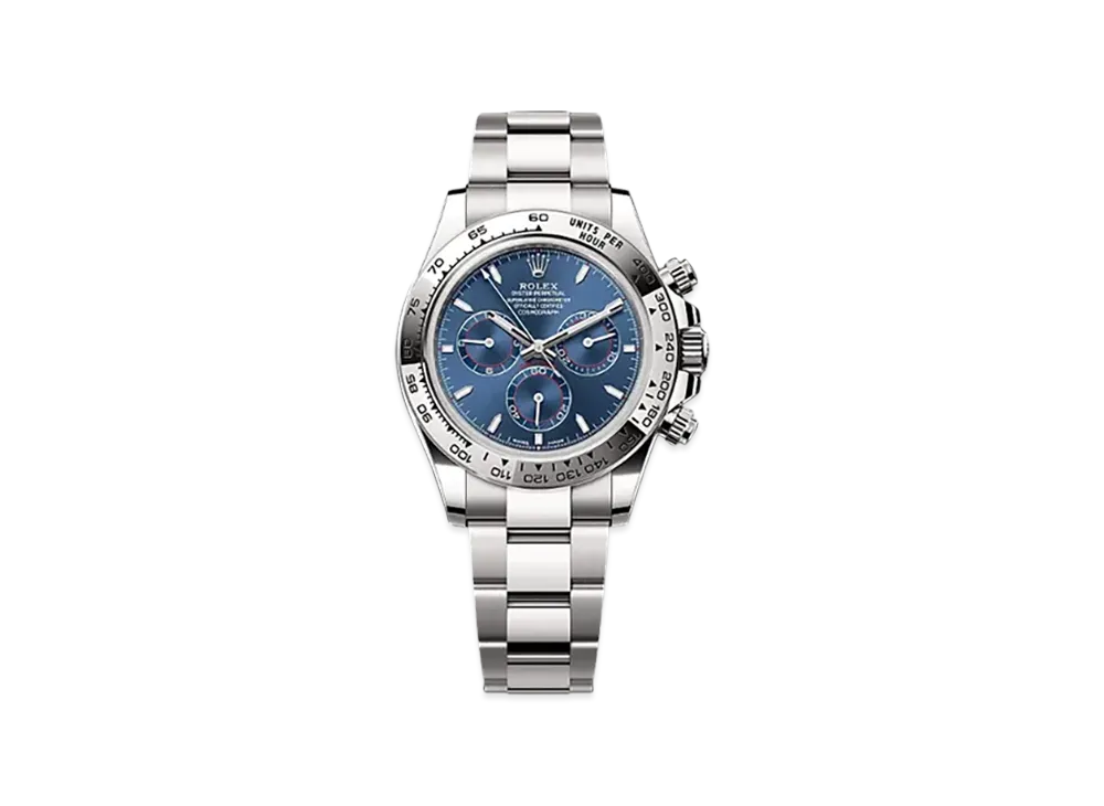 ROLEX Cosmograph Daytona 40mm White Gold 126509 "Bright Blue"