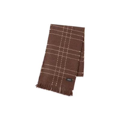 BEAMS Stitch Scarf "Brown"