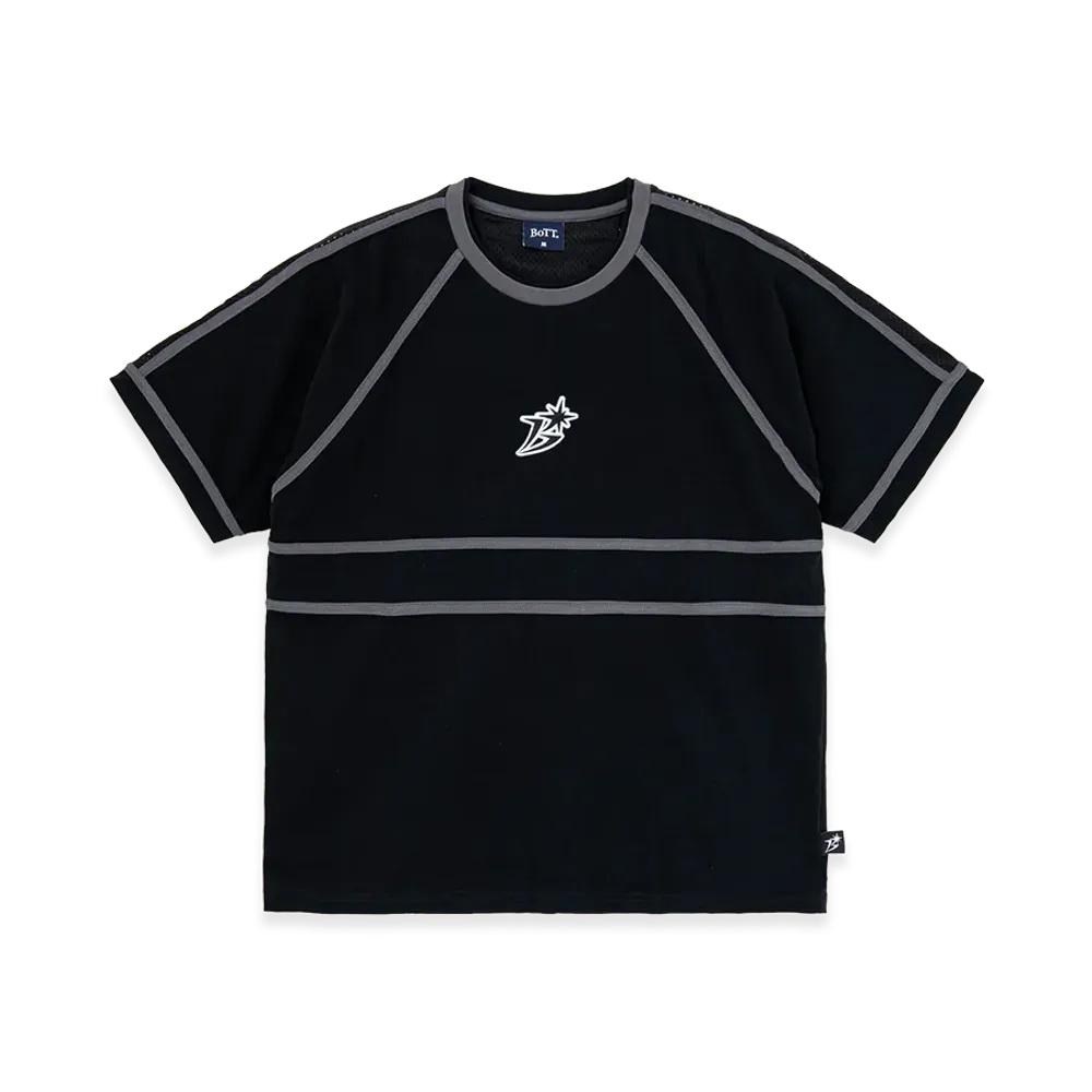 BoTT Mesh Paneled Tee "Slate Blue"