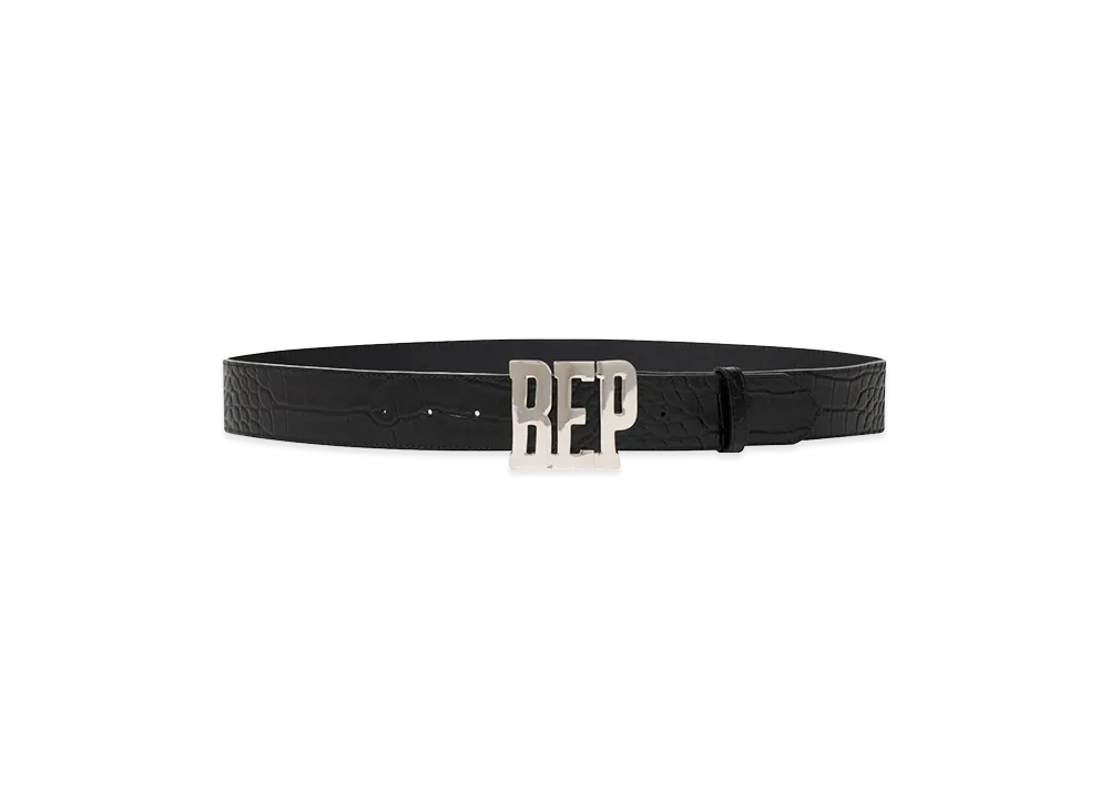 BlackEyePatch Crocodile Letters Belt "Black"