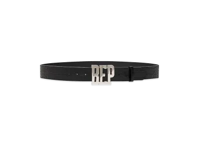BlackEyePatch Crocodile Letters Belt "Black"