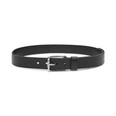 LOEWE Roller Curved Belt "Black/Vintage Palladium"
