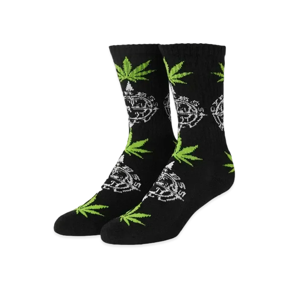 HUF x CYPRESS HILL "420" Compass Plantlife Socks "Black"