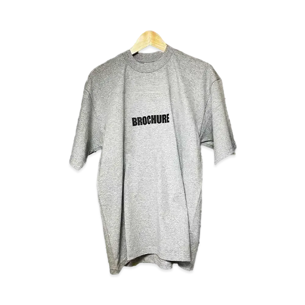 BROCHURE Book Logo Tee "Top Gray"