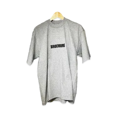 BROCHURE Book Logo Tee "Top Gray"