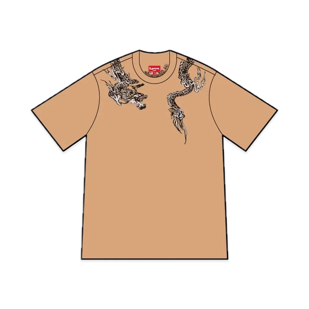 Supreme Dragon Wrap S/S Top "Tan"