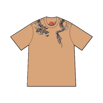 Supreme Dragon Wrap S/S Top "Tan"
