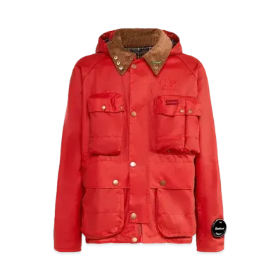 Barbour C.P. Company Creel Wax Jacket "Orange"