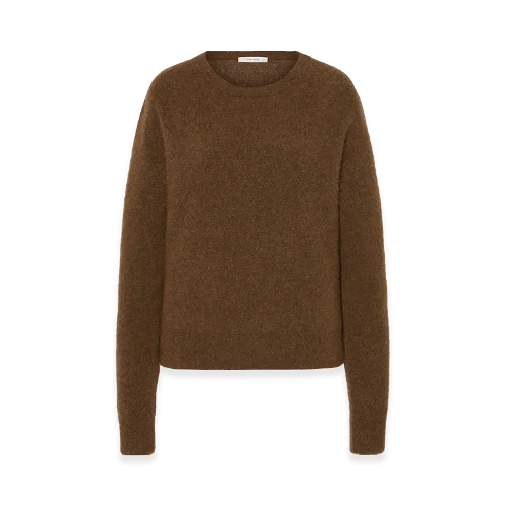The Row Women's Lorynna Cashmere and Silk Tops "Oak"