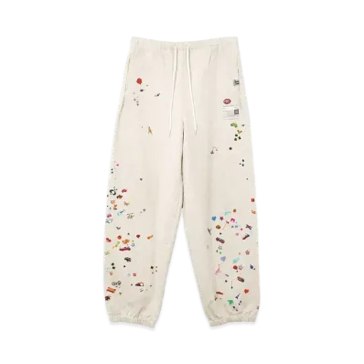 Maison MIHARA YASUHIRO Sticker Printed Sweat Pants "White"