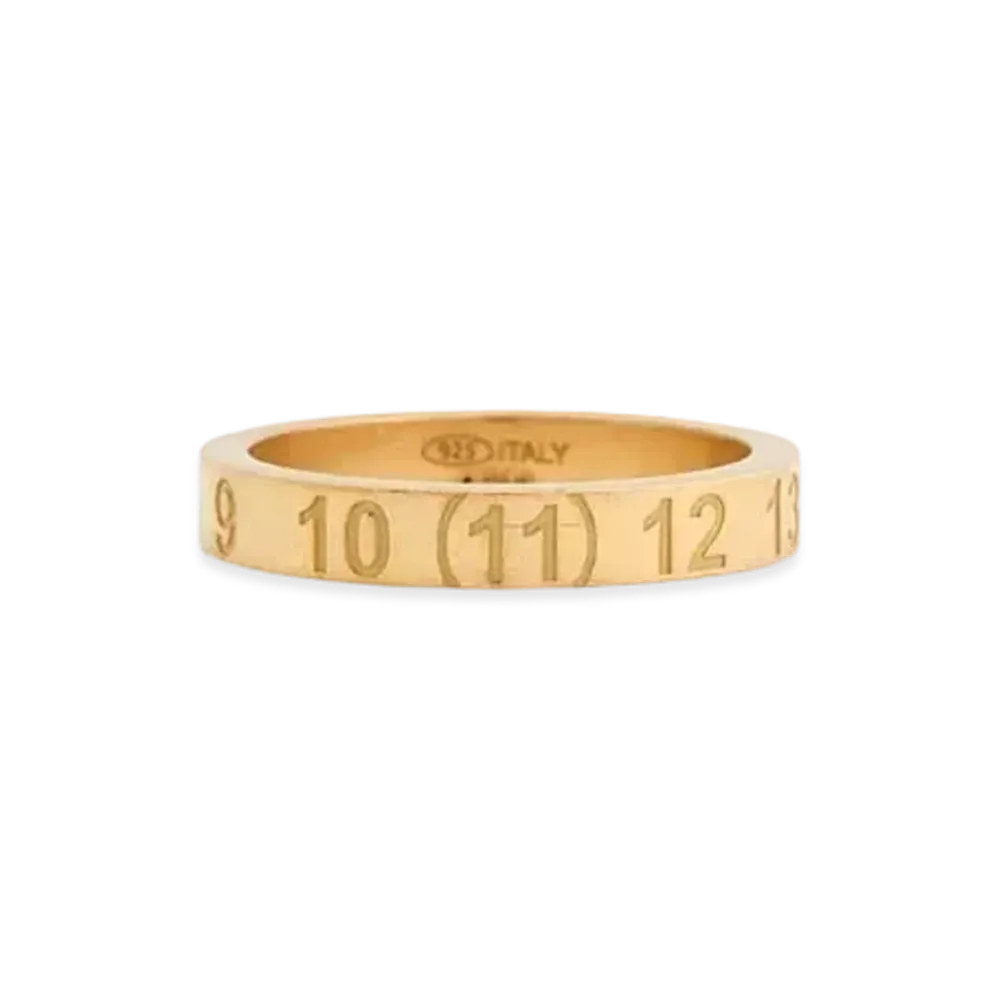 Maison Margiela Number Logo Slim Ring "Gold"