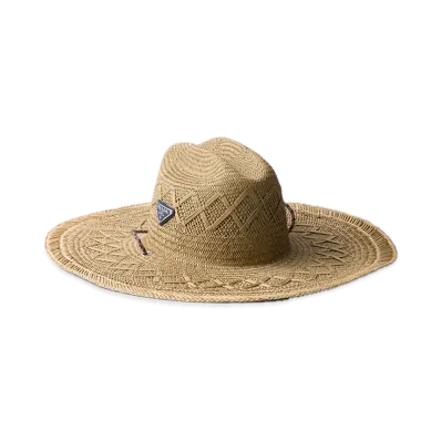 PRADA Straw Hat "Beige/Bright Blue"