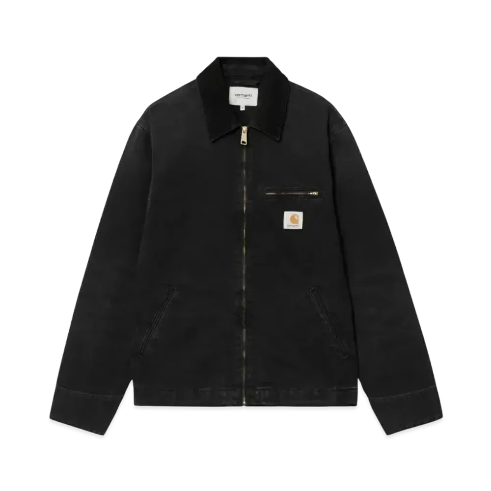 Carhartt WIP Detroit Jacket "Black/Black(Stone Canvas)"