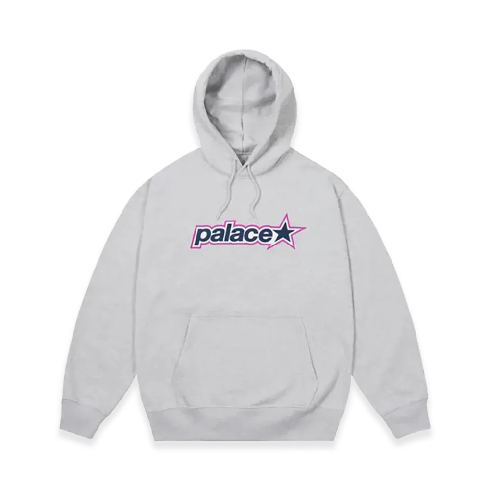 PALACE P Star Hood "Grey Marl"