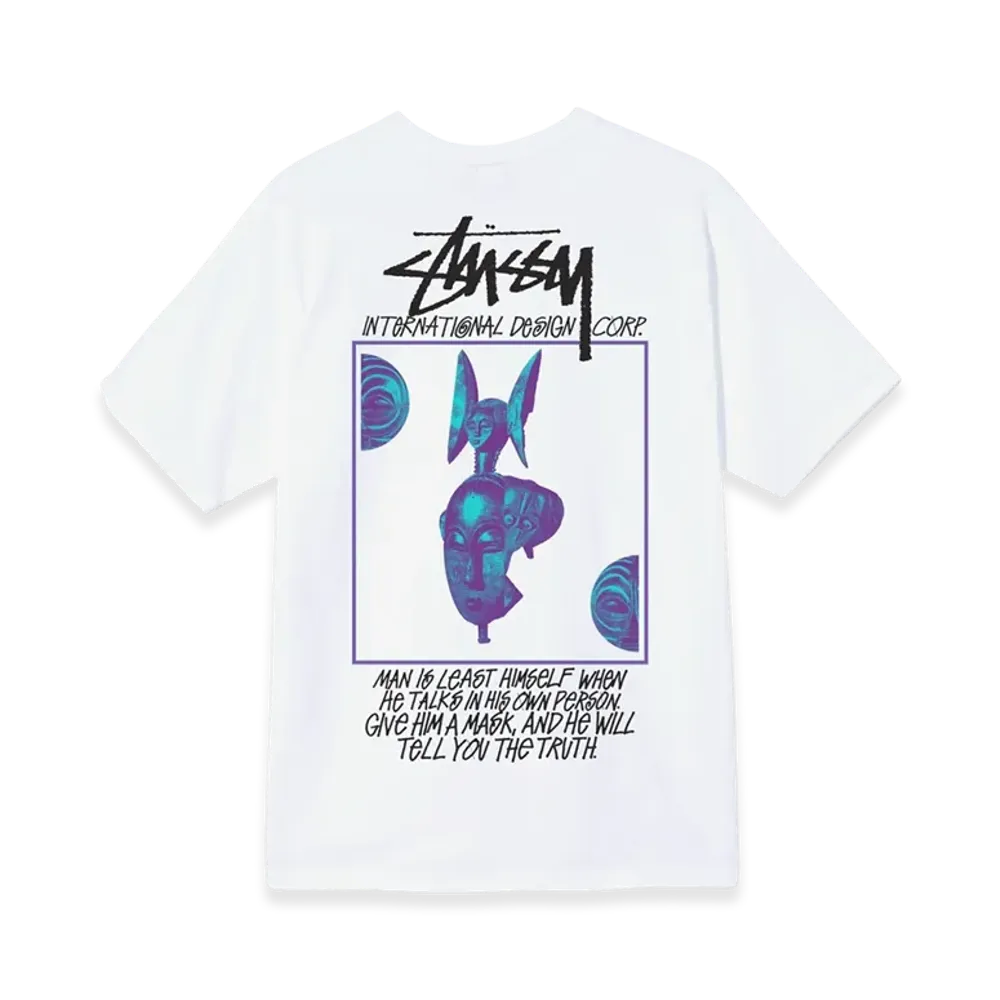 Stussy Masked Tee "White"